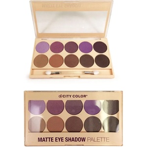  City color matte eye shadow palette