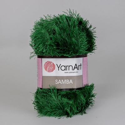 Pletací příze YarnArt SAMBA 200 zelená, efektní, 150g/100m