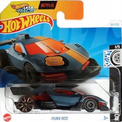 Mattel Hot Wheels Netflix Let's Race Punk Rod Blue
