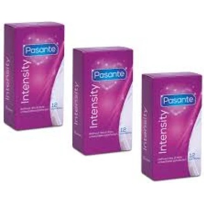 Pasante 36 бр. (3x12) Релефни презервативи Pasante Intensity