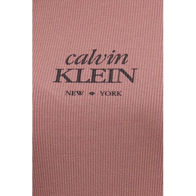 Calvin Klein рокля от памук с еластан (LV044F241G)