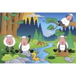 DIMEX ART Флизелинов фототапет овце в гората 375 x 250 см