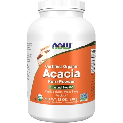 NOW NOW Acacia Fiber Organic Powder, 340 Grams
