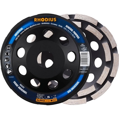 Rhodius Diamantový brusný hrnec 125 x 5,0 x 7,0 x 22,23 mm DS40 303222