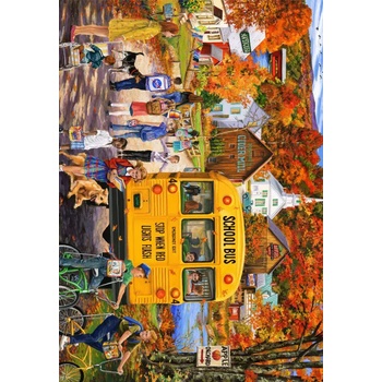Image 1 of Bluebird Puzzle - Puzzle The School Bus - 1 000 piese