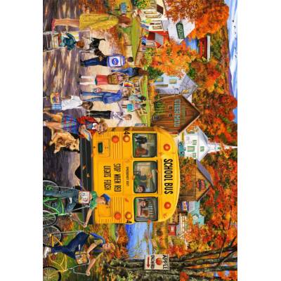 Bluebird Puzzle - Puzzle The School Bus - 1 000 piese
