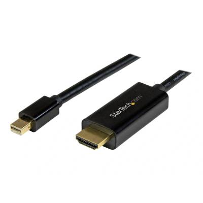 StarTech StarTech. com MDP2HDMM1MB адаптер за видео кабел 1 м DisplayPort HDMI тип A (стандартен) Черен (MDP2HDMM1MB)