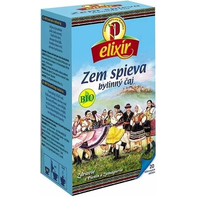 Agrokarpaty elixír Zem spieva bylinný čaj bio 20 x 1,5 g