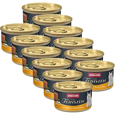 Animonda Vom Feinsten Cat Adult – kura a králik 12 x 85 g