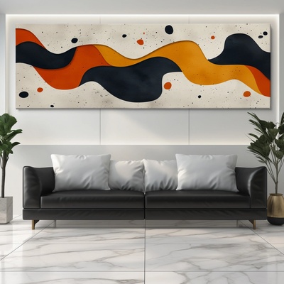 Obraz na plátně - Laskavé zvlnění FeelHappy.cz Rozměr obrazu (Šířka x Výška): 120 x 40 cm