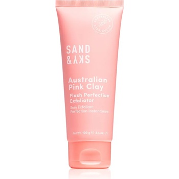 Sand&Sky Australian Pink Clay Flash Perfection Exfoliator почистващ пилинг за стягане на порите и матов ефект 100ml