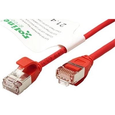Roline 21.44.3317 U/FTP patch, kat. 6a, tenký, LSOH, 5m, červený