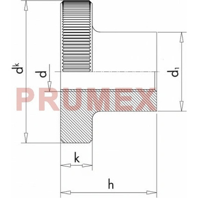 Matice rýhovaná DIN 466 M5 nerez A1