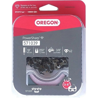 Oregon Reťaz PowerSharp 3/8" 1 62 článkov + ostriaci kameň 571039
