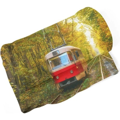 Sablio Deka Červená tramvaj v lese 190x140