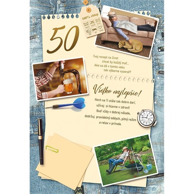 ARGUS Blahoželanie k 50. narodeninám 15-8017/50