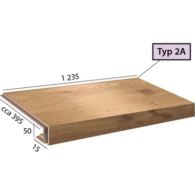 Karndean International Ecoline Step - Schod s nosom / 2A 9507 Dub noblesný