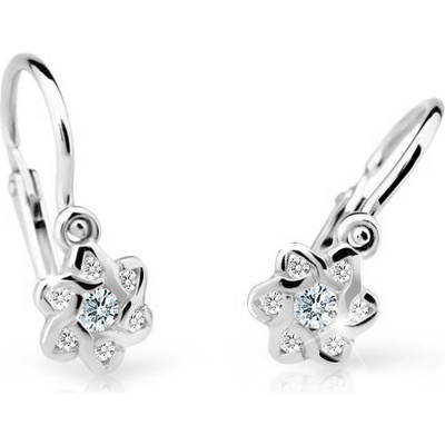 Cutie Jewellery dětské z bílého zlata C2149-B CZ White