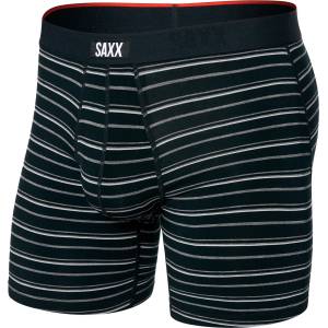 Saxx Мъжко синтетично термобельо Saxx Vibe Xtra Boxer Brief Fly Synthetic base layer - Black Coast Stripe - размер XXL (014-2279-0416)