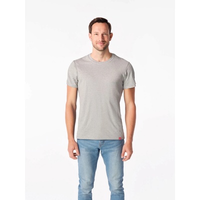 CityZen Davos tričko slim fit sivé melanž