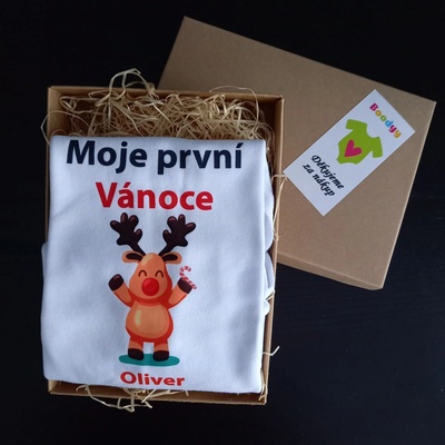 Boodyy Dupačky Moje první Vánoce se sobíkem Oliver