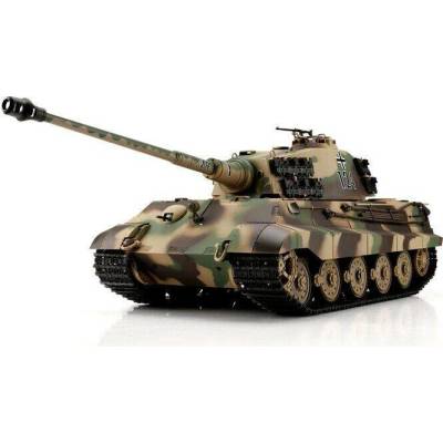 TORRO TORRO tank RC Königstiger Henschel kamufláž BB Airsoft+IR kovové pásy PE_TOR14306-CA 1:16