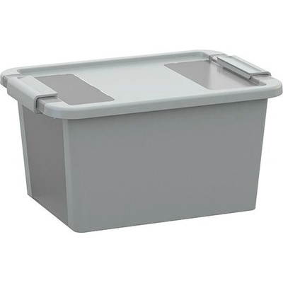 Keter Plastový úložný box Bi Box S s víkem 11 l šedý