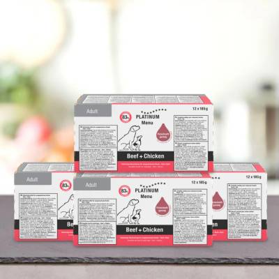 Platinum Menu Beef Chicken 48 x 185 g