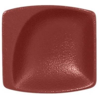 RAK Porcelain Talíř malý čtvercový 8 cm tmavě červená RAK-NFMZMS08DR