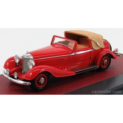 Matrix scale models Mercedes benz 500k By Corsica Dhc Cabriolet Open 1935 Red 1:43