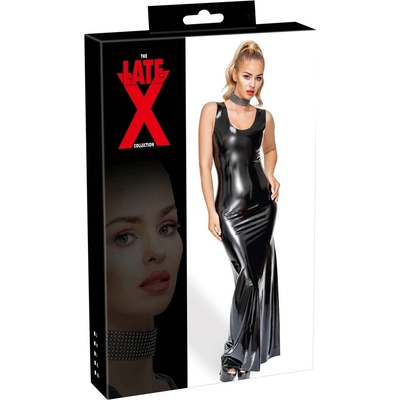 Šaty latexové LateX dlhé čierne