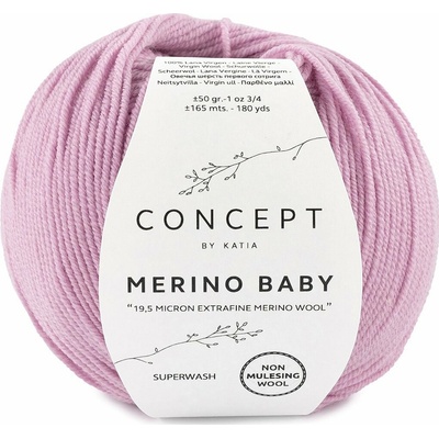 Katia Merino Baby Farba: 69 - Medium rose