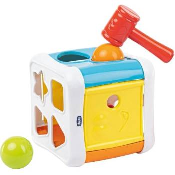 Chicco Сортер за подреждане 2 в 1 Chicco - Кубче с чукче (Т0407)