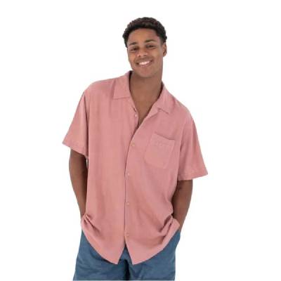 Риза с къс ръкав Hurley Laguna Camp short sleeve shirt - Pink (Phantom Rose)