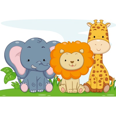 DIMEX ART Флизелинов фототапет мини сафари 375 x 250 см