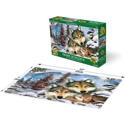 PRIME 3D puzzle Vlčí souznění 100 ks