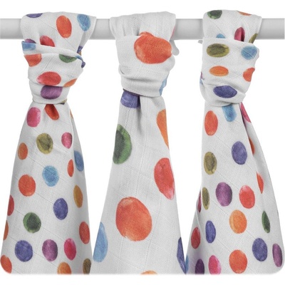 XKKO BMB Digi Watercolour Polka Dots MIX 3 ks , Bambusové plienky