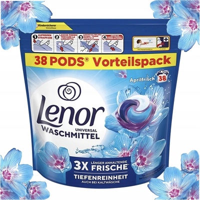Lenor Kapsule na pranie 3v1 Univerzálne Aprilfrisch 38 PD