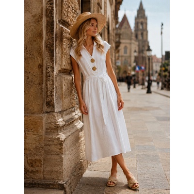 Dámske šaty 62888 white
