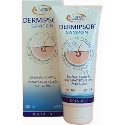 Dermipsor šampon jemná péče o pokožku hlavy při psoriáze a seboroické dermatitidě 100 ml