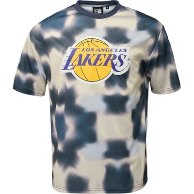 New Era LA LAKERS NBA ALL OVER PRINT pánské triko tmavě modrá