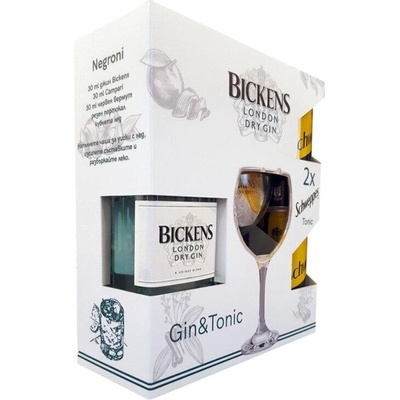 Bickens Бикенс с чаша и 2 Швепс тоник
