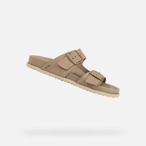 Geox Бежови дамски пантофи Geox Sandybett Geox | Bezhov | ЖЕНИ | 36