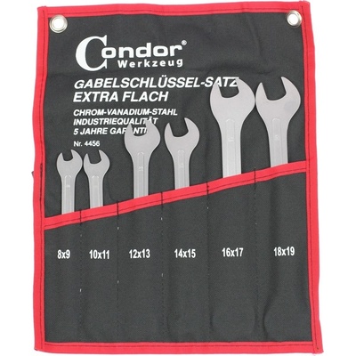 Condor ploché kľúče 8 - 19 mm extra tenké kalené sada 6 dielov 100-01771