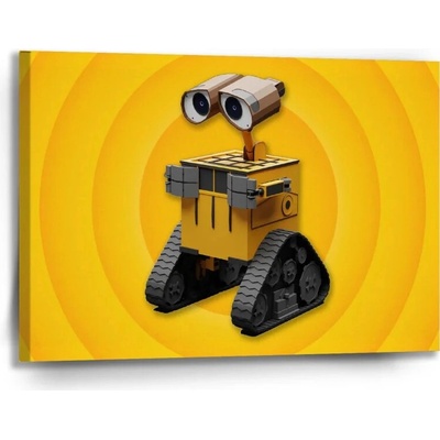 Sablio Obraz Wall-E robot Žltý - 90x60 cm