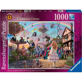 Ravensburger Пъзел Ravensburger от 1000 части - Look & Find 2: Омагьосаният цирк (17482)