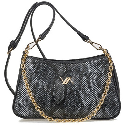 Verde dámská crossbody kabelka 16-8177 Animal Print Black