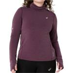Asics Дамска тениска Asics Women's Nagino Run Winter L/S Top Running shirt - Dark Aubergine - размер XL (916-7053-0115)