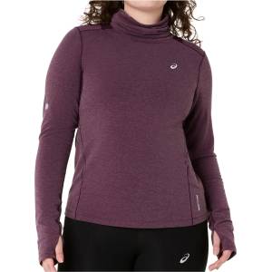 Asics Дамска тениска Asics Women's Nagino Run Winter L/S Top Running shirt - Dark Aubergine - размер XL (916-7053-0115)