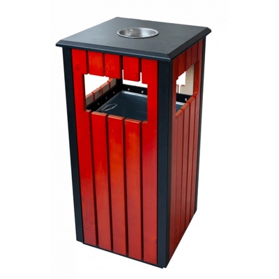 Horecano G-Пепелник Квадрат, хром с дърво (97012) (0185110)